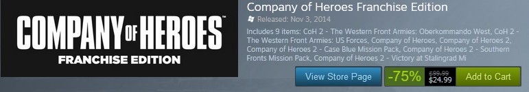 COH Steam Sale