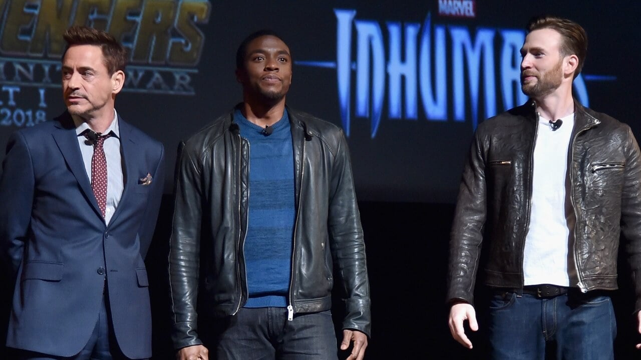 Black Panther with cast members
