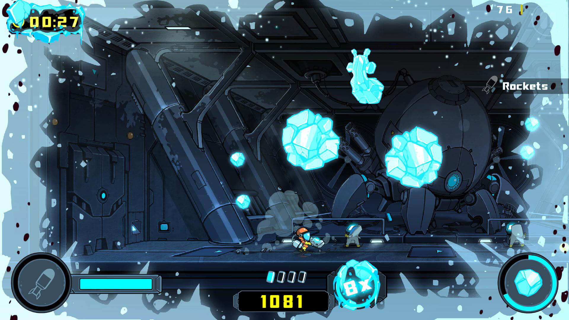Freeze grenades are one useful weapon in your arsenal.