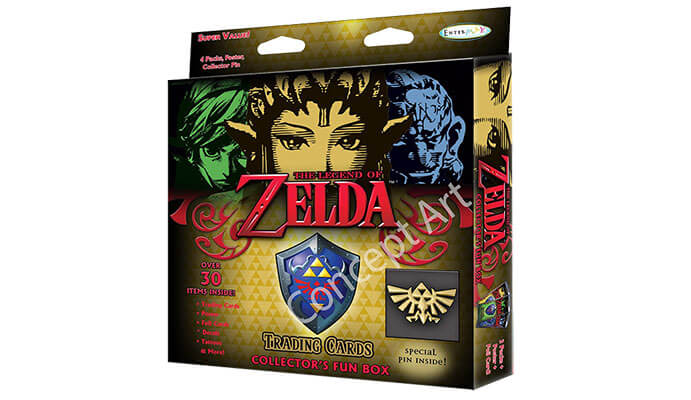 Concept art of the Value Box features Link, Zelda, and Ganon. 