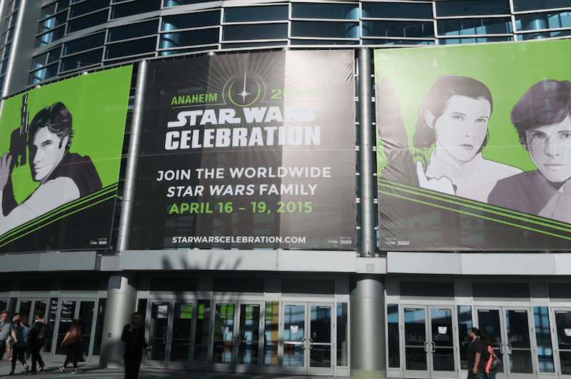Star Wars Celebration took place in Anaheim in 2015, this year it takes place in London.