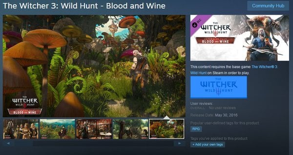 The Witcher 3 Blood and Wine DLC Gets Official Release Date