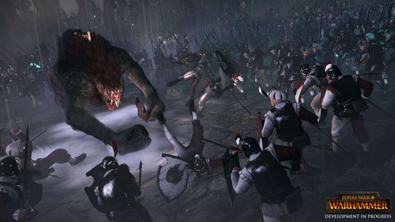 "Hold your formations! If it bleeds, we can kill it!"