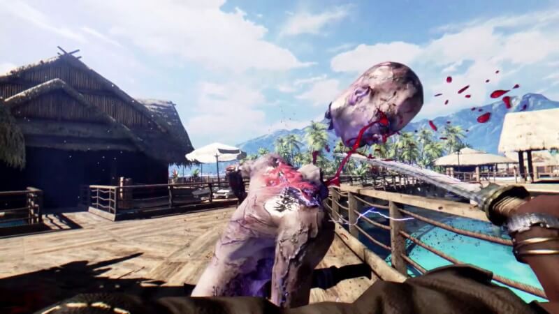 Inconsistencies make cutting off zombies heads a rare achievement.