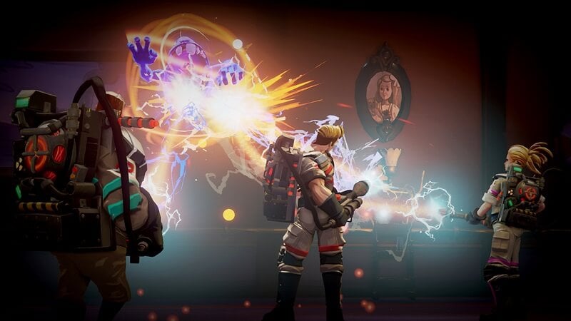Ghostbusters game action scene 