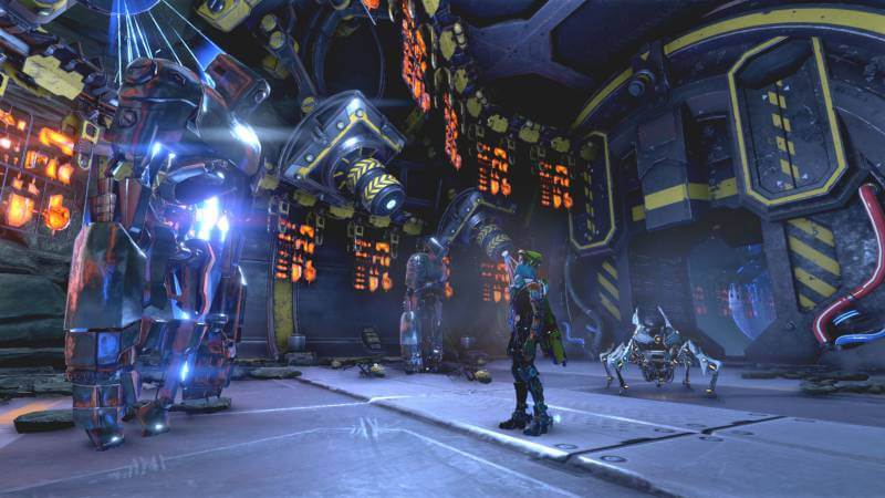 Joule and Seth solving one of ReCore's various puzzles.