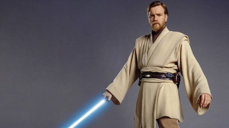 Ewan McGregor as Obi-Wan in Star Wars.