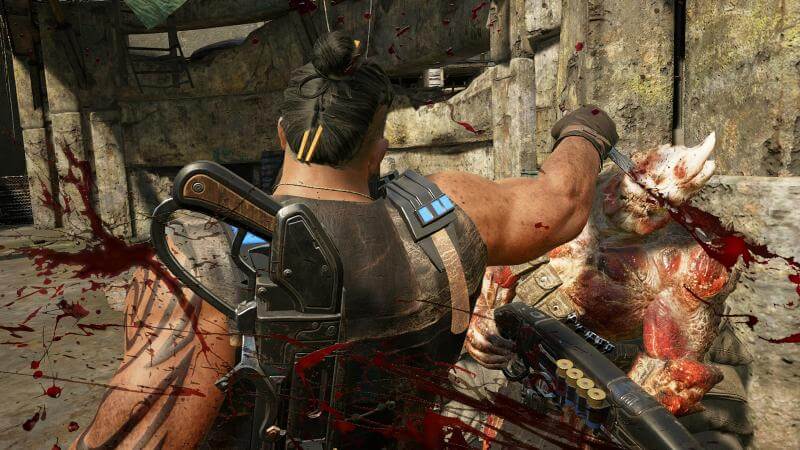 You can even knife execute enemies like in the main campaign.