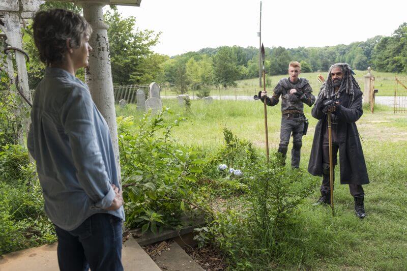 Carol speaking with Ezekiel