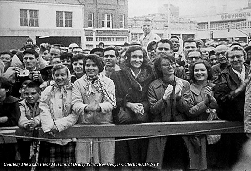 A young Bill Paxton being held up the day Kennedy was assassinated