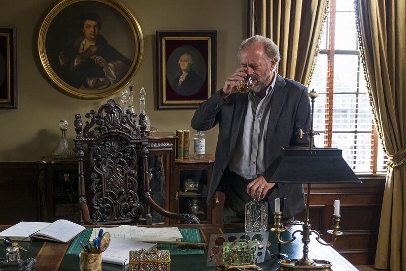 Gregory in his office on The Walking Dead
