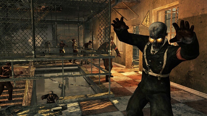 Call of Duty Nazi Zombie coming towards player