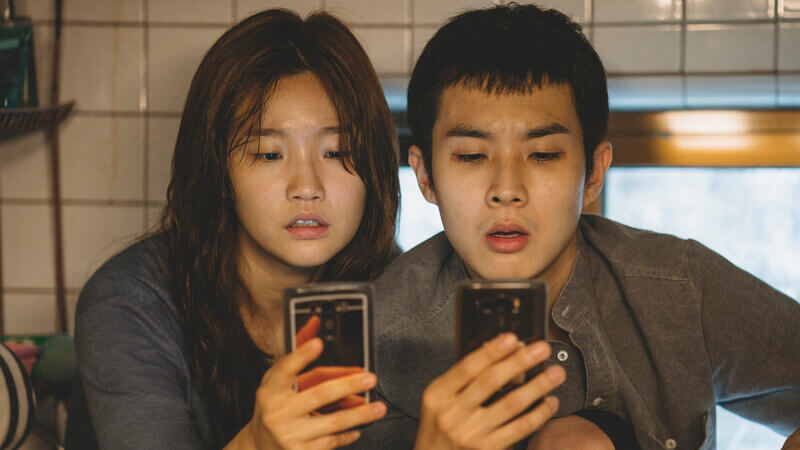 Park So Dam and Choi Woo Shik in Parasite