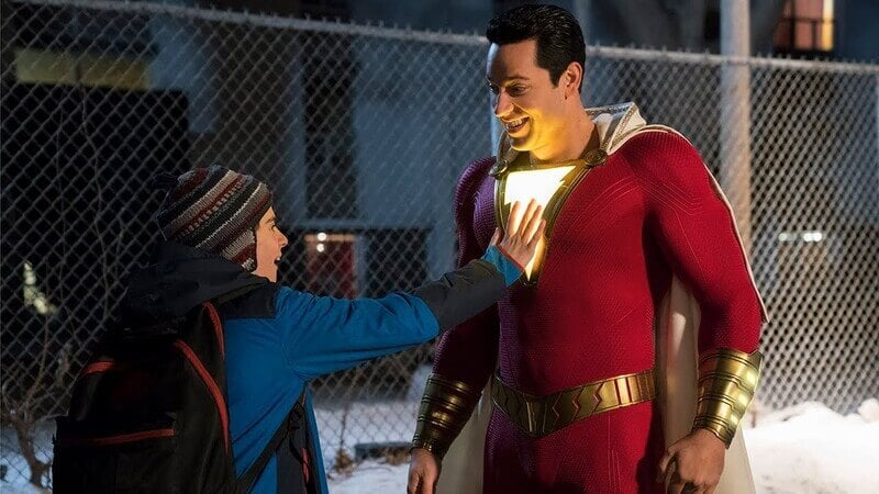 Zachary Levi and Jack Dylan Grazer in Shazam