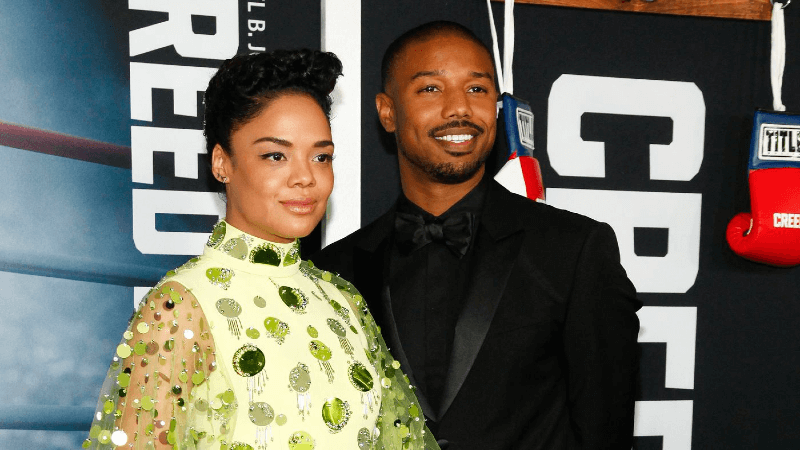 Michael B. Jordan and Tessa Thompson