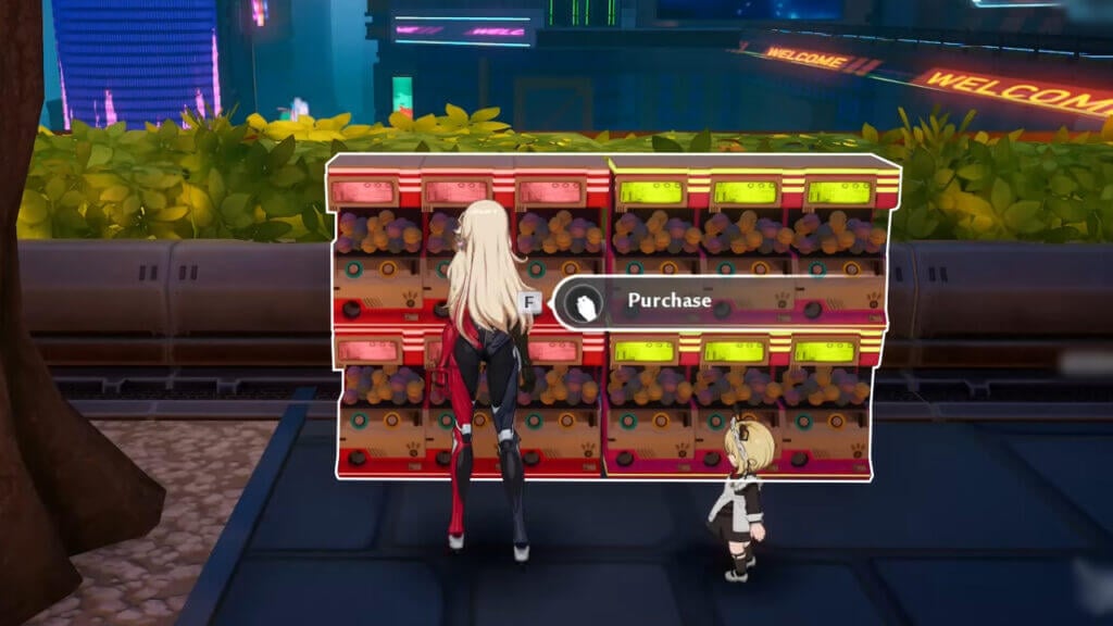 Finding the Gachapon Machines in Mirroria of Tower of Fantasy