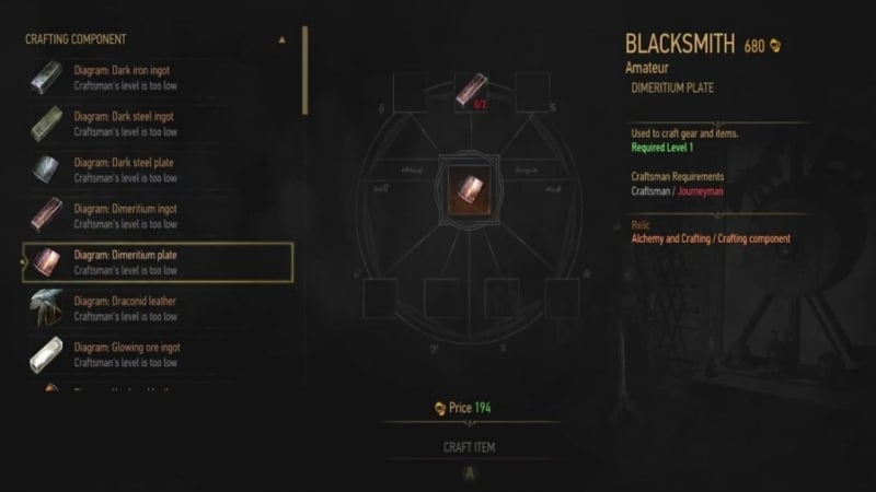 Dimeritium Witcher 3