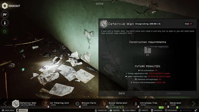 how to Break Defective Wall in Escape from Tarkov,