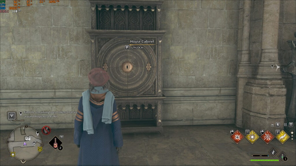 A cabinet in Warner Bros. Games Harry Potter RPG