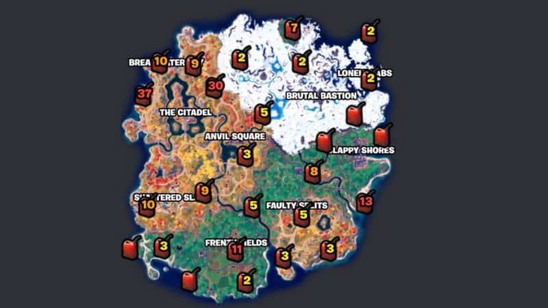 Detonate a gas can in Fortnite