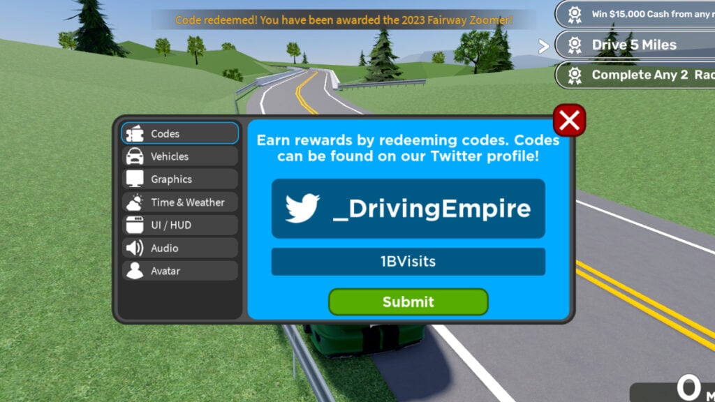redeem code