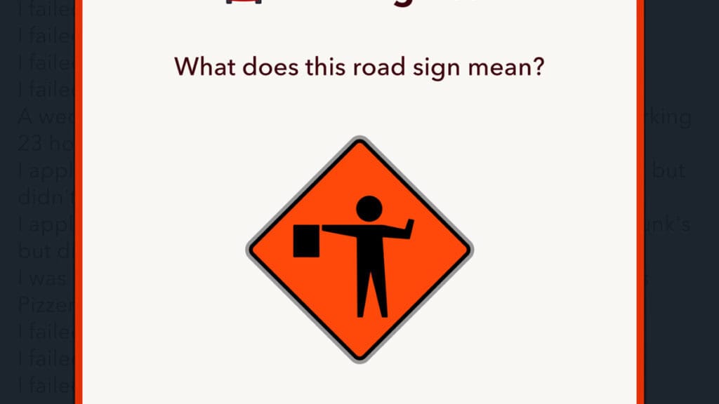 Flagger Ahead