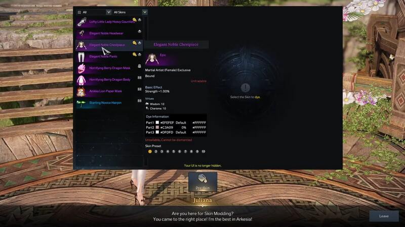 Lost Ark Skin Modding NPC Screen