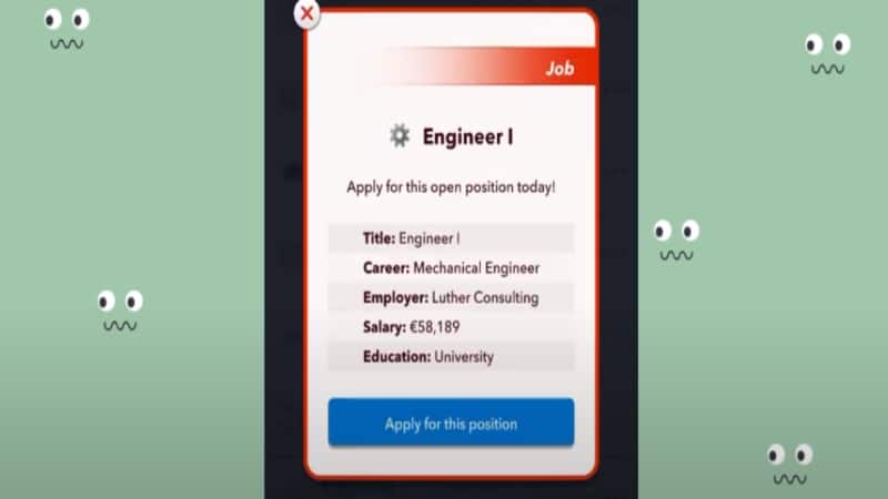 Mechanical Engineer Bitlife