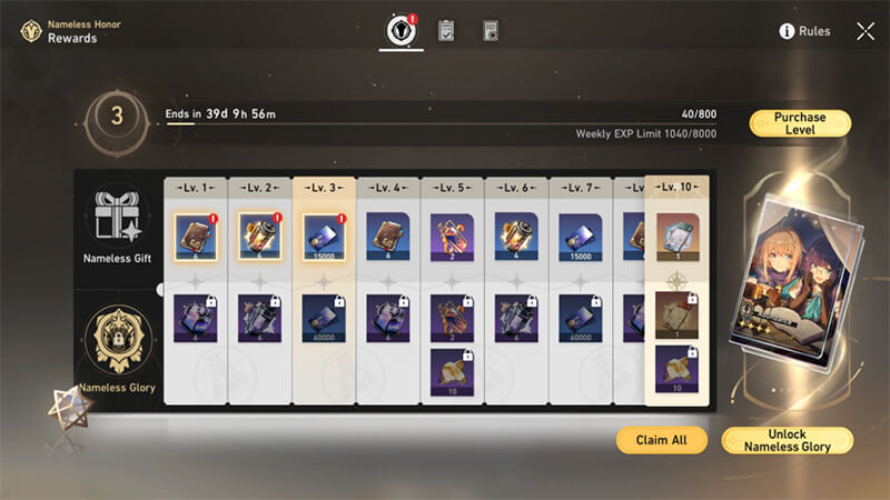 The battle pass, or Nameless Honor.