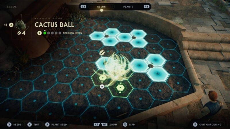 Planting a Cactus Ball in Jedi Survivor