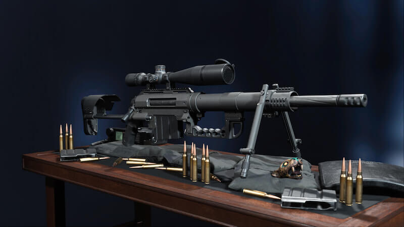 Sniper Rifle with Ammo in Modern Warfare 2.
