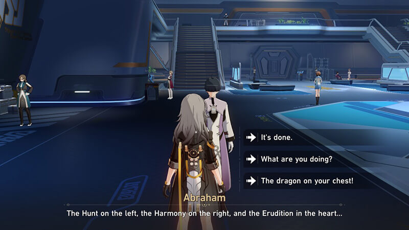 Speaking with Abraham in Honkai: Star Rail