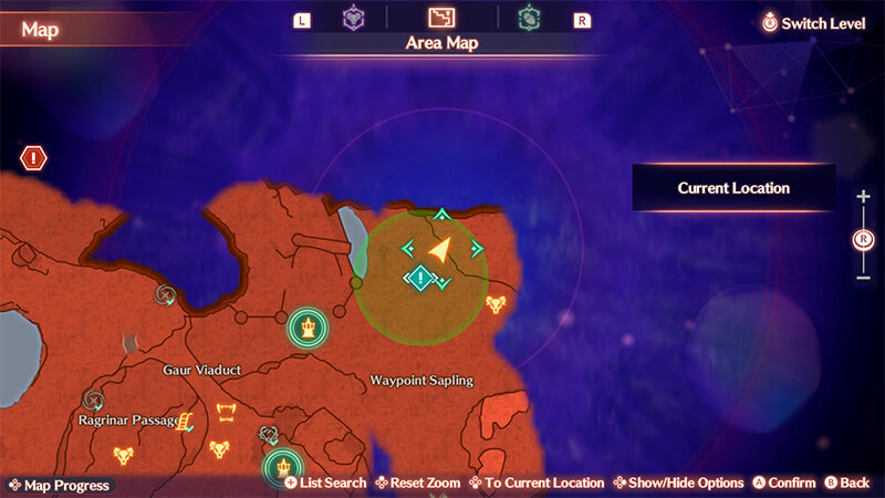 Babalulu's precise location on the map.