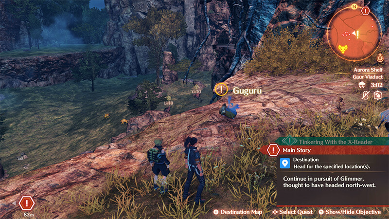 The location of Guguru, the quest giver of The Very Lost Nopon.