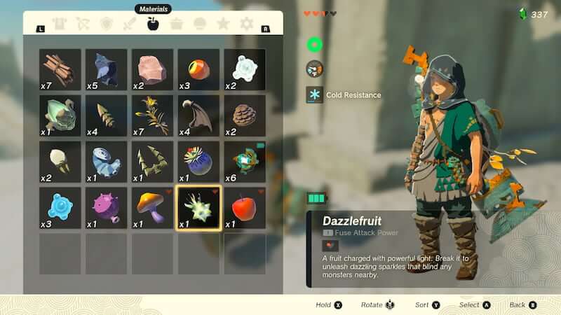 How to get Dazzlefruit in Tears of the Kingdom Zelda TOTK