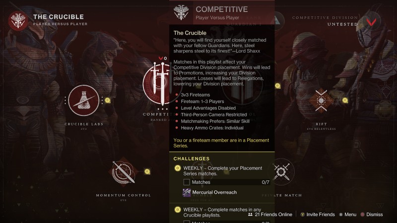 Destiny 2 PvP Screen