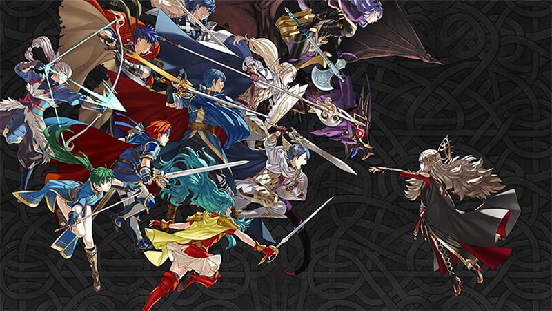Various characters from Fire Emblem Heroes Gacha