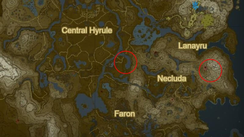 How to get Shock Fruit in Zelda: Tears of the Kingdom Map Location