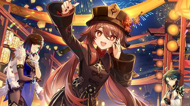 Hu Tao from the Gacha game Genshin Impact, from the same company as Honkai: Star Rail.
