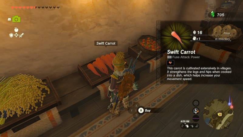 Swift Carrots Hateno Village Tears of the Kingdom