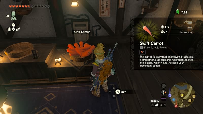 Swift Carrots Kakariko Village Tears of the Kingdom