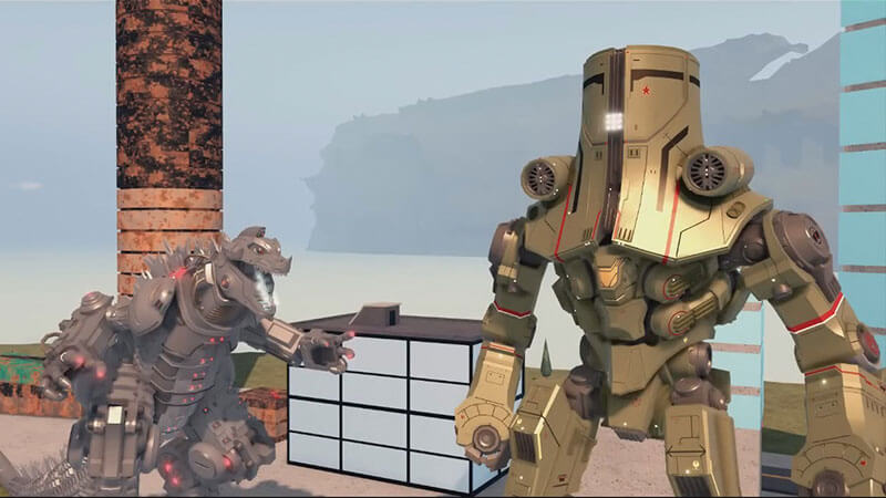 Cherno Alpha and RPO MechaGodzilla in Kaiju Universe