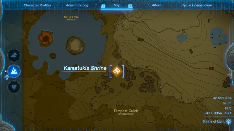 Kamatukis Shrine Location