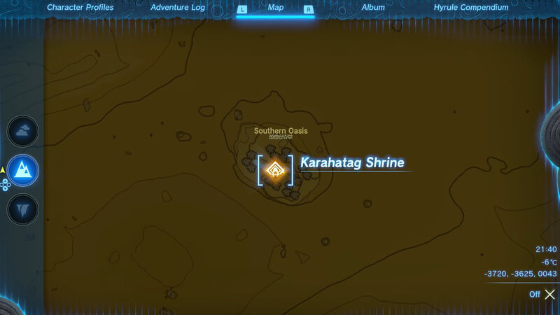 Karahatag Shrine Location