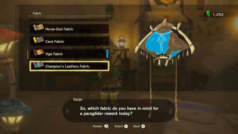Horse-God Fabric is one of the many Paraglider options out there.