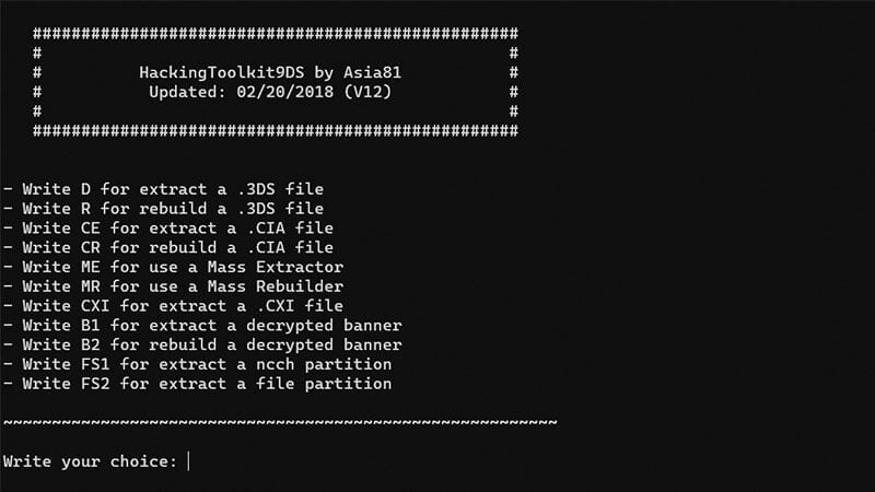 3DS unpacker tool