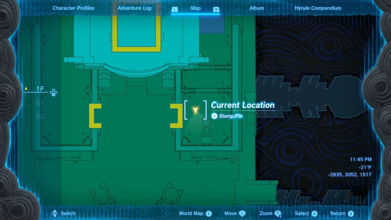 map puzzle zelda