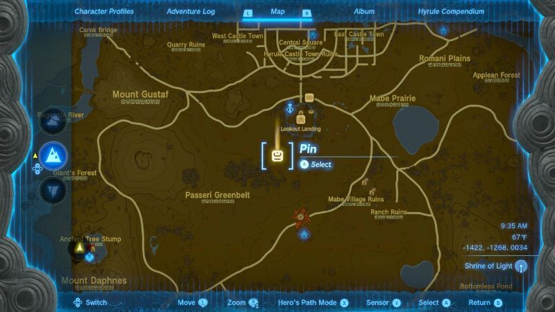 Find Spot near Lookout Landing in Central Hyrule. tears kingdom unique horse