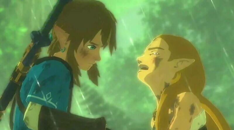 Zelda and Link.