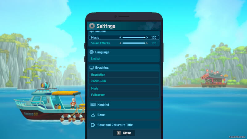 Dave the Diver Menu
